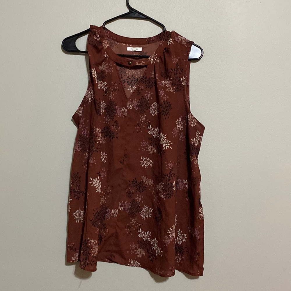 Sheer mauve tank